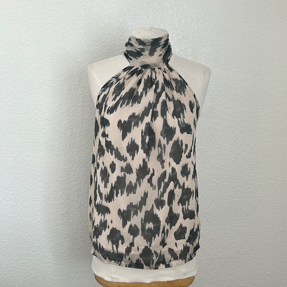 Bishop + Young High Collar Sleeveless Shell xs